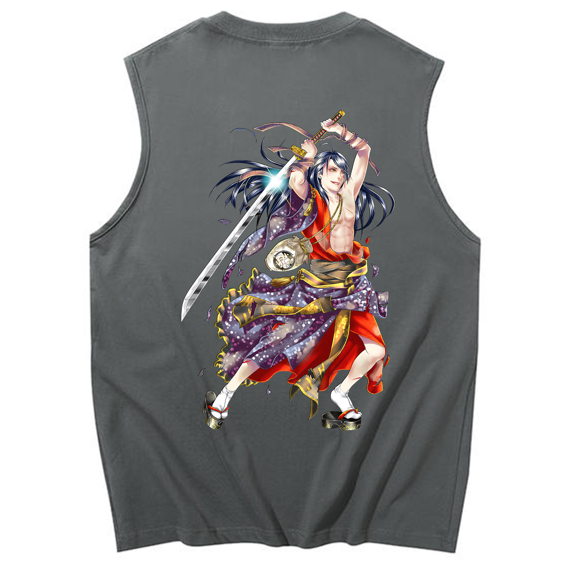 （画像用） 刀剣乱舞 Touken Ranbu コットン100％タンクトップ（背面プリント）